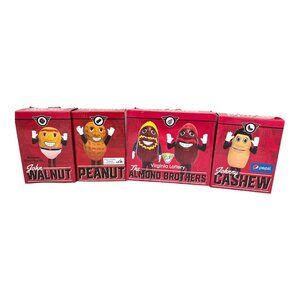 4 Bobblehead Richmond Flying Squirrels Promo Mascot Diamond Nut Cup Series